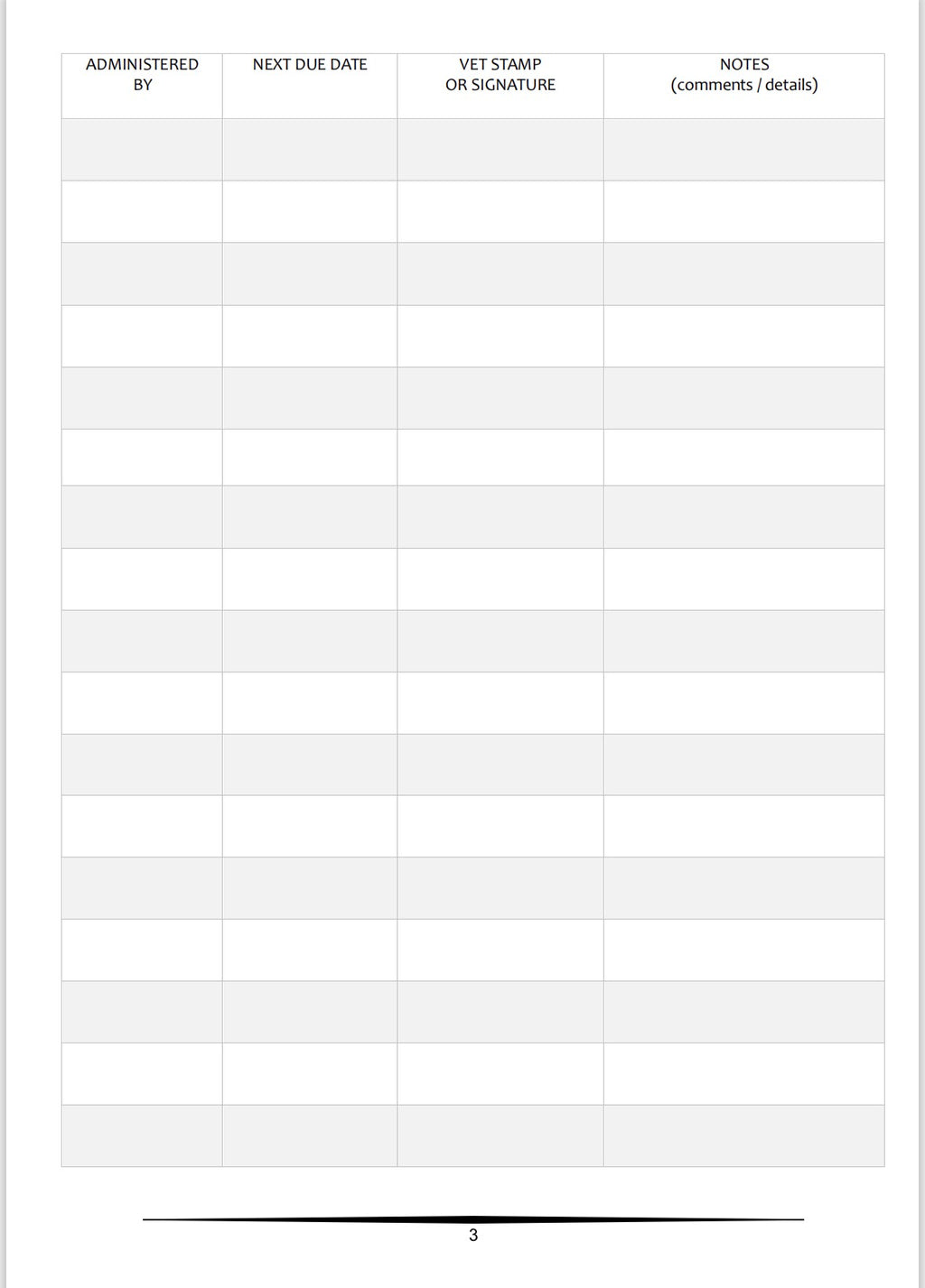 Vaccination & Booster Record Book - A4 100 Pages