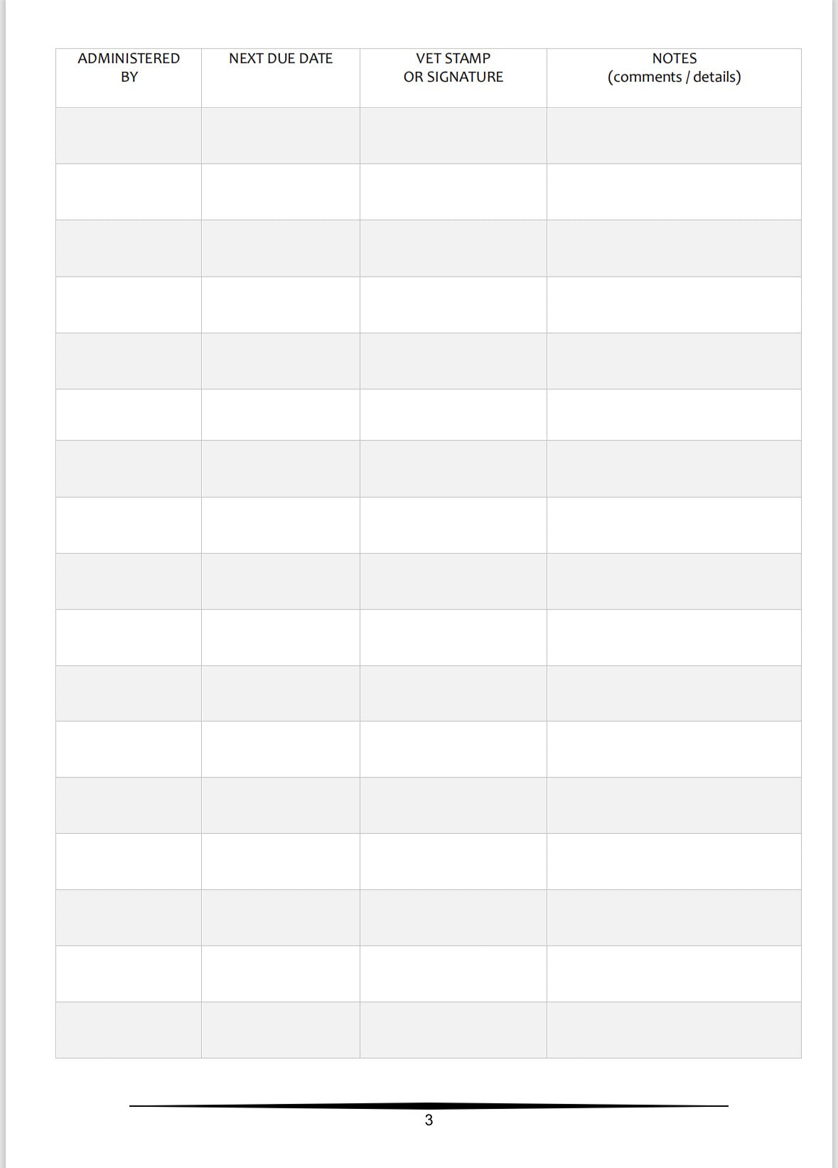 Vaccination & Booster Record Book - A4 100 Pages