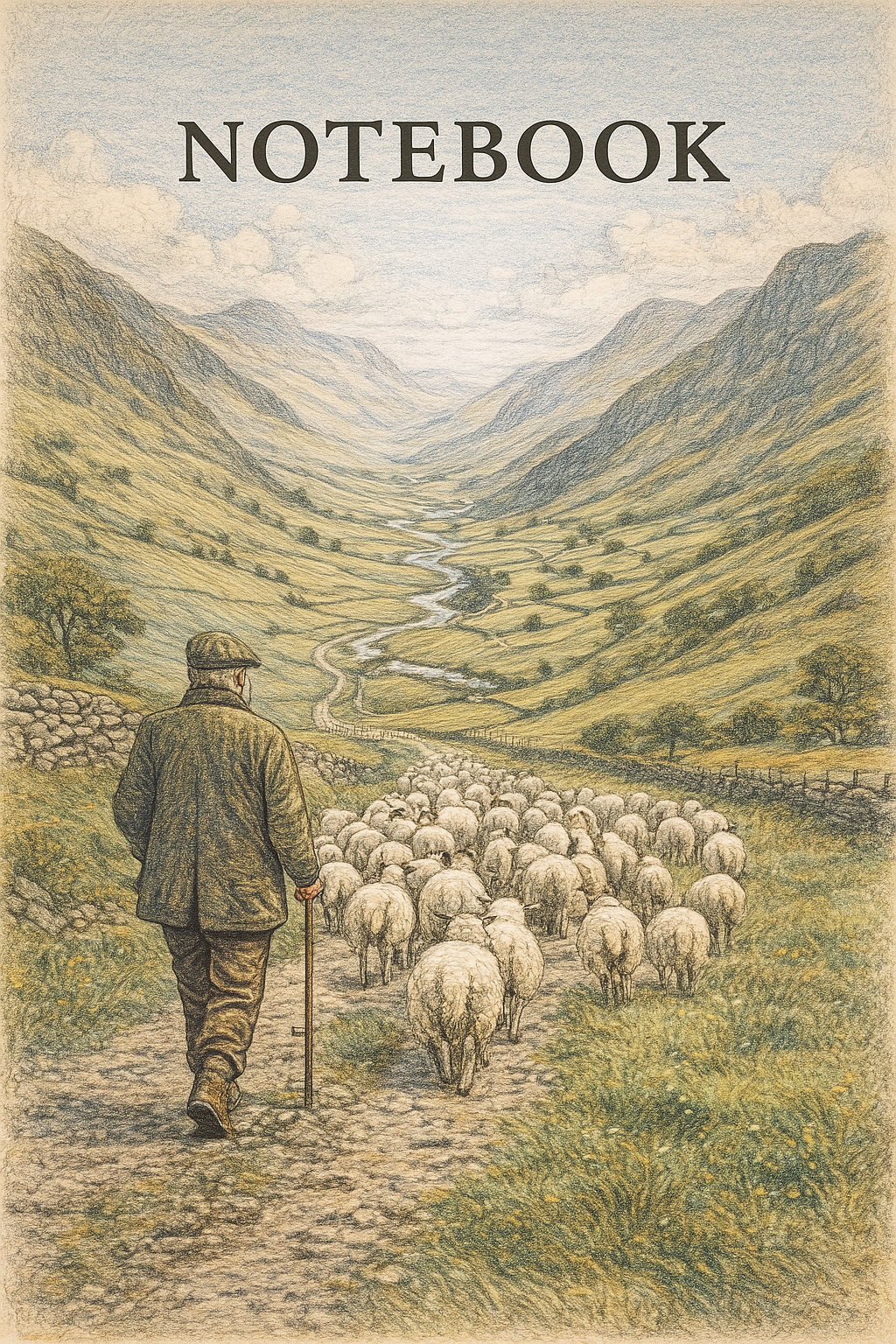 Sheep Farming A4 Notebook