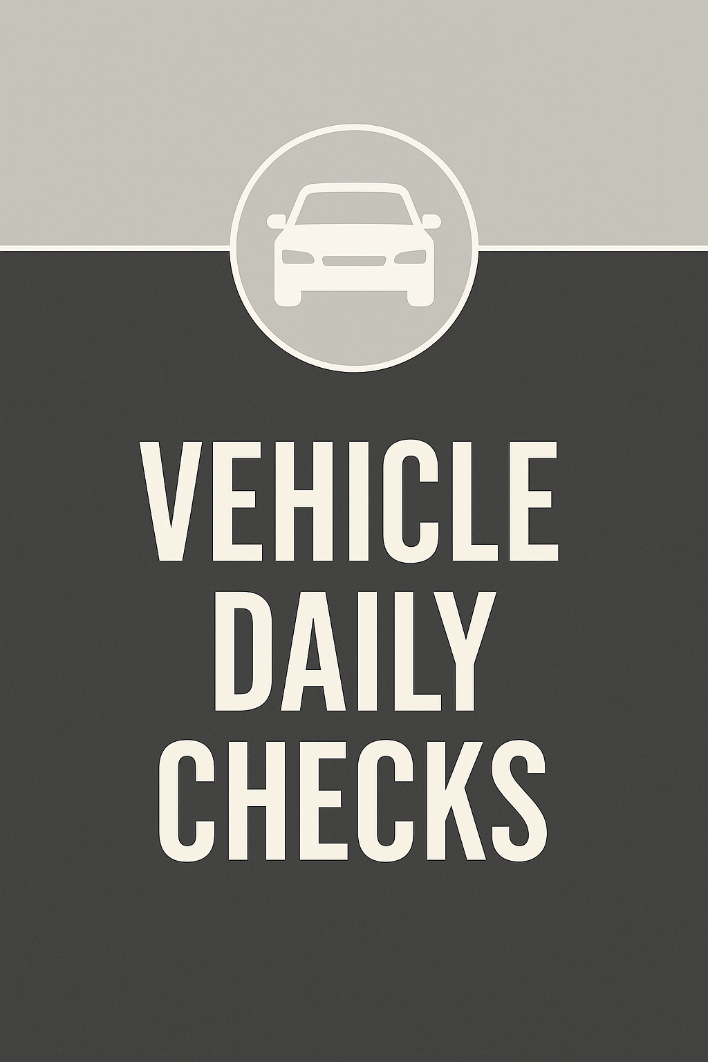 A5 Car Daily Safety Check Log Book 3 Month (90 Pages)