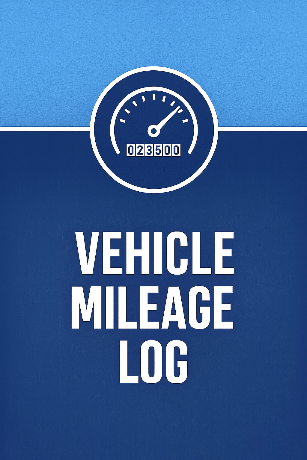 Vehicle Mileage Log - A5 100 Pages