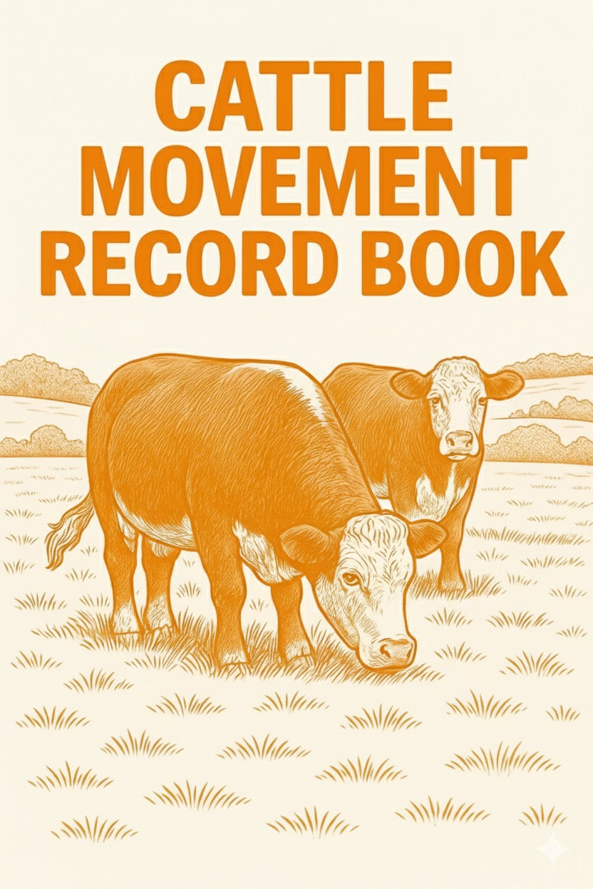 Cattle Movement Book Record Log